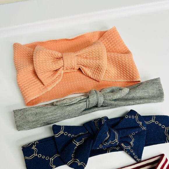 Baby Girl Headband Bow 4 Pack Bundle - Picture 4 of 4